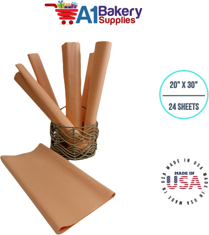 Gift Wrapping Tissue Paper 20x30 24 Pack (Peach)
