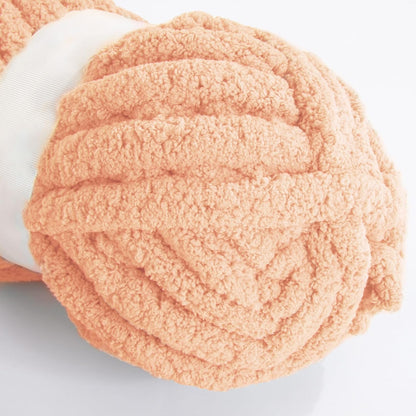Apricot Pink Chunky Chenille Yarn for Crocheting and Knitting, Super Bulky Thick Fluffy Yarn for Hand Knitting Blanket, Soft Plush Yarn, 8 Jumbo Pack (27 yds, 8 oz Each Skein)