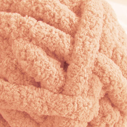 Apricot Pink Chunky Chenille Yarn for Crocheting and Knitting, Super Bulky Thick Fluffy Yarn for Hand Knitting Blanket, Soft Plush Yarn, 8 Jumbo Pack (27 yds, 8 oz Each Skein)