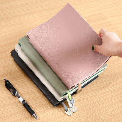 Lined Journal Notebook for Women A5 Softcover PU Leather Journals for Writing 160 Pages Daily Journaling College Ruled Notebooks for Work School Note Taking, Business 6.38'' X 8.28'' Pink