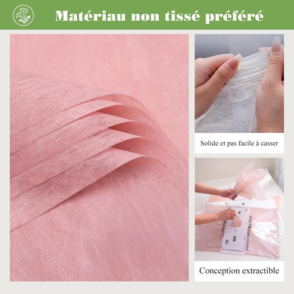 160 Sheets Korean Cotton Pleated Withdrawable Floral Bouquet Paper
