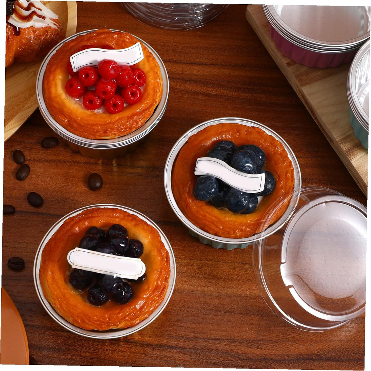 Multi-function Pudding Cups 20pcs Aluminum Foil Easy Clean Baking