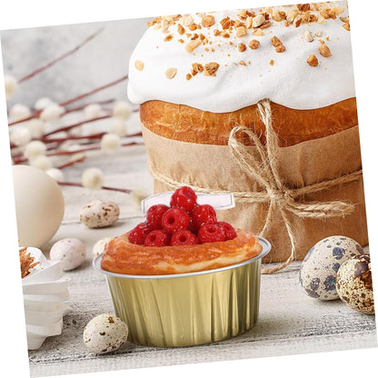 Multi-function Pudding Cups 20pcs Aluminum Foil Easy Clean Baking