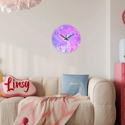 Mermaid Wall Clocks Battery Operated 12 Inch