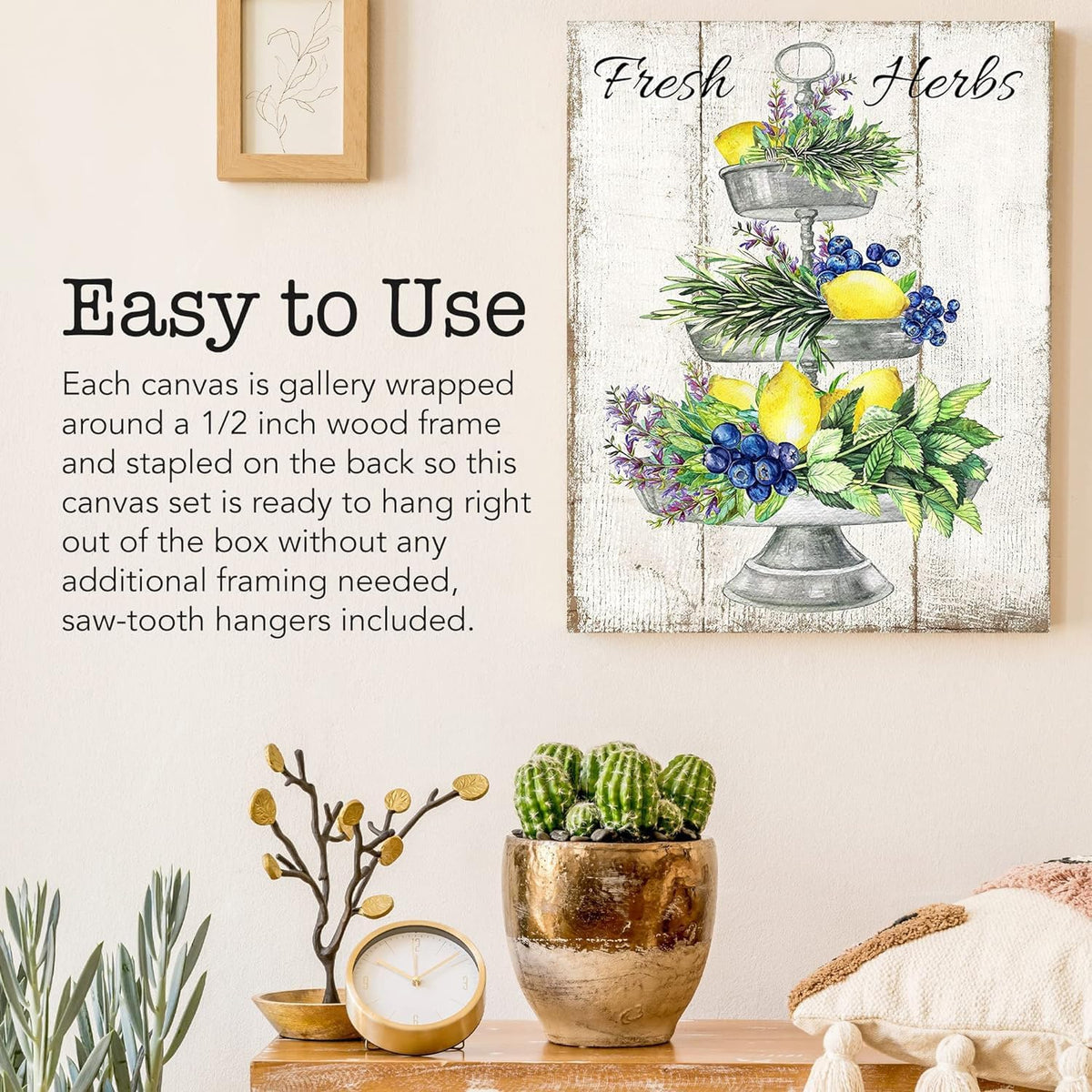16x20 Floral Wall Art Canvas Print (Peach and Blue Floral)