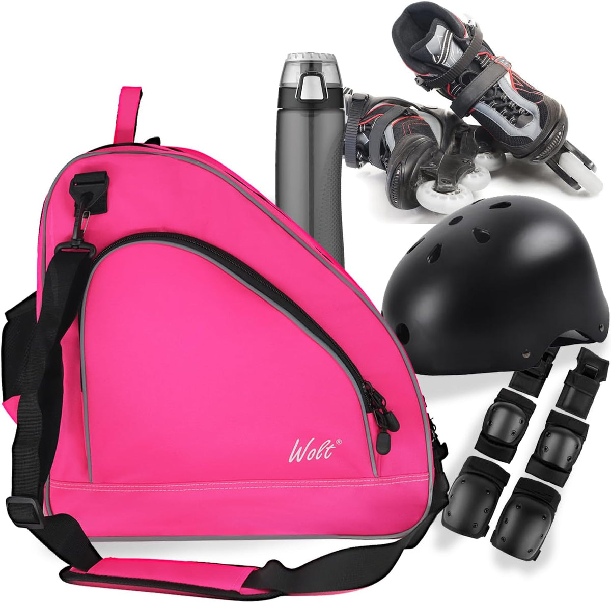 Skate Bag for Ice, Roller & Inline for Youth and Adults