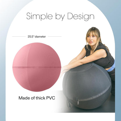 Balance Ball, Exercise Ball Chair for Yoga, Pilates & Home Workouts