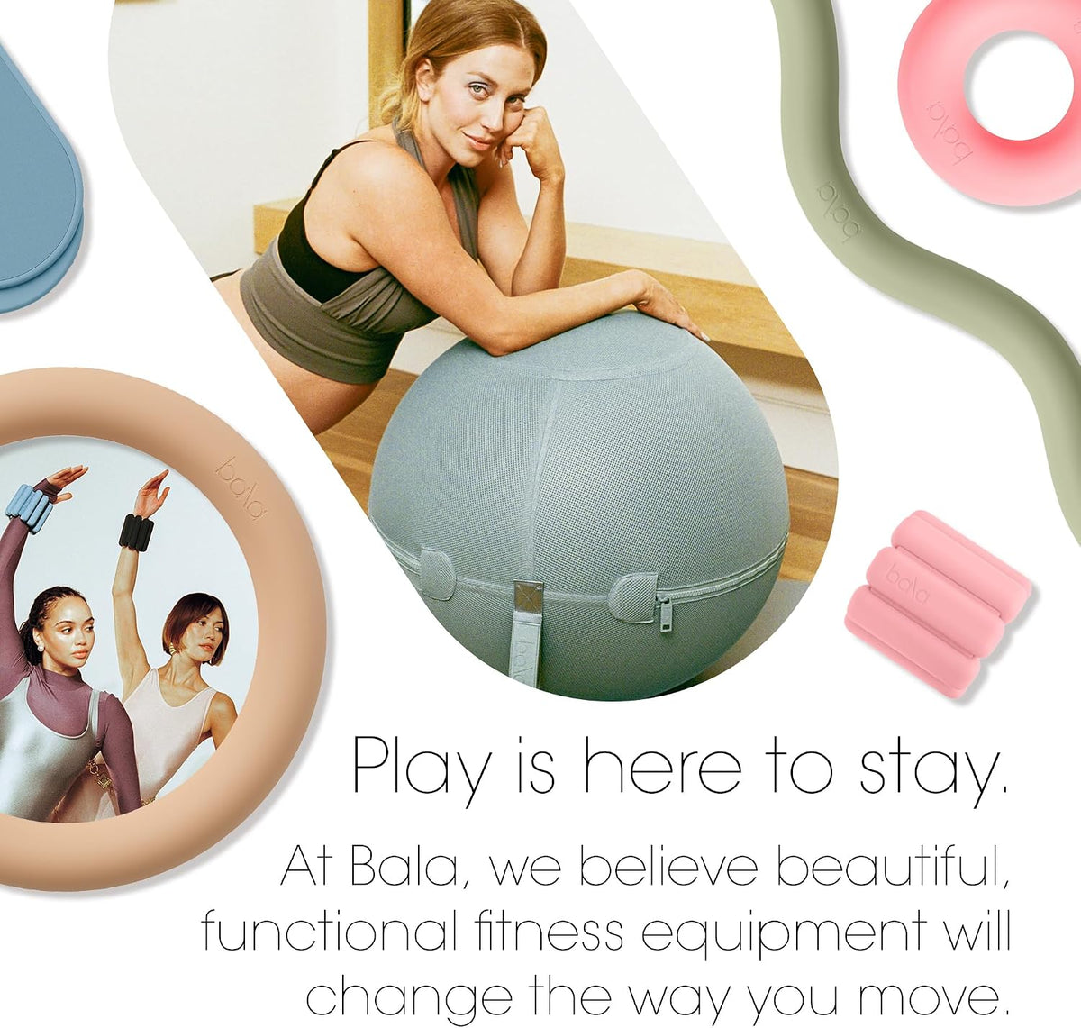 Balance Ball, Exercise Ball Chair for Yoga, Pilates & Home Workouts