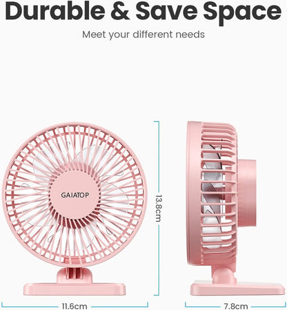 USB Desk Fan, Personal Portable Quiet Small Table Desktop fan