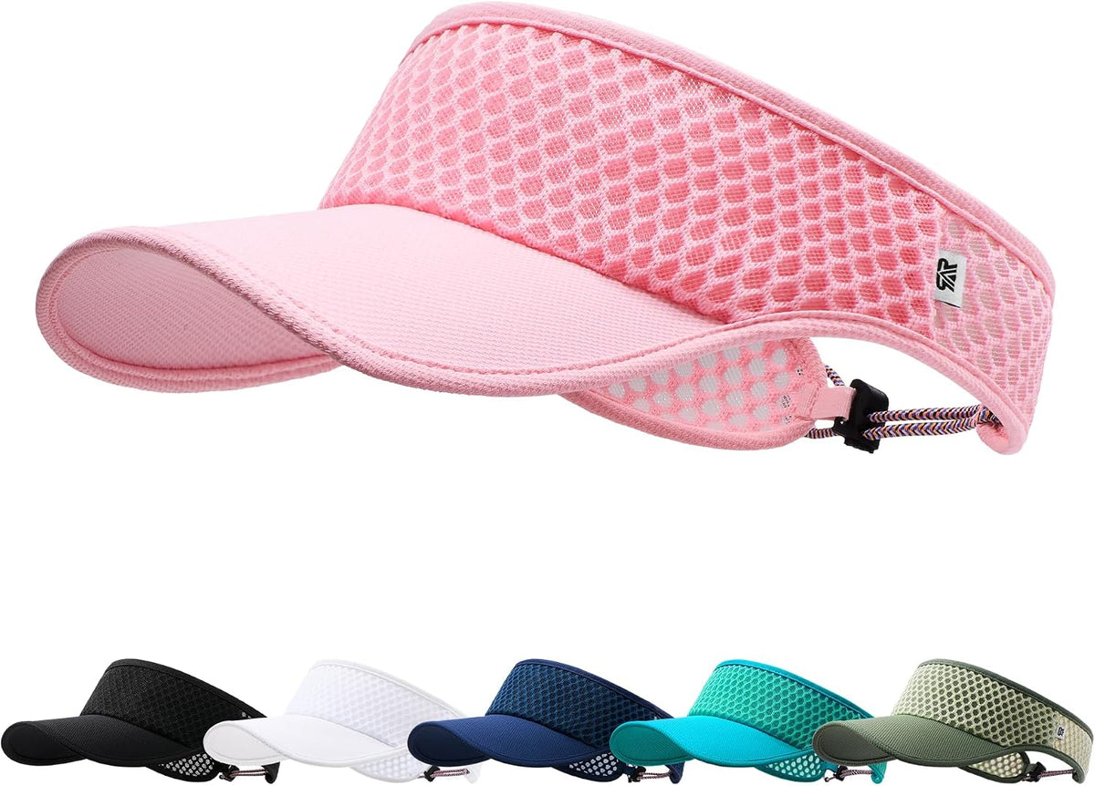 Sun Visor Hat Men Women - Moisture Wicking Lightweight Sports Cap