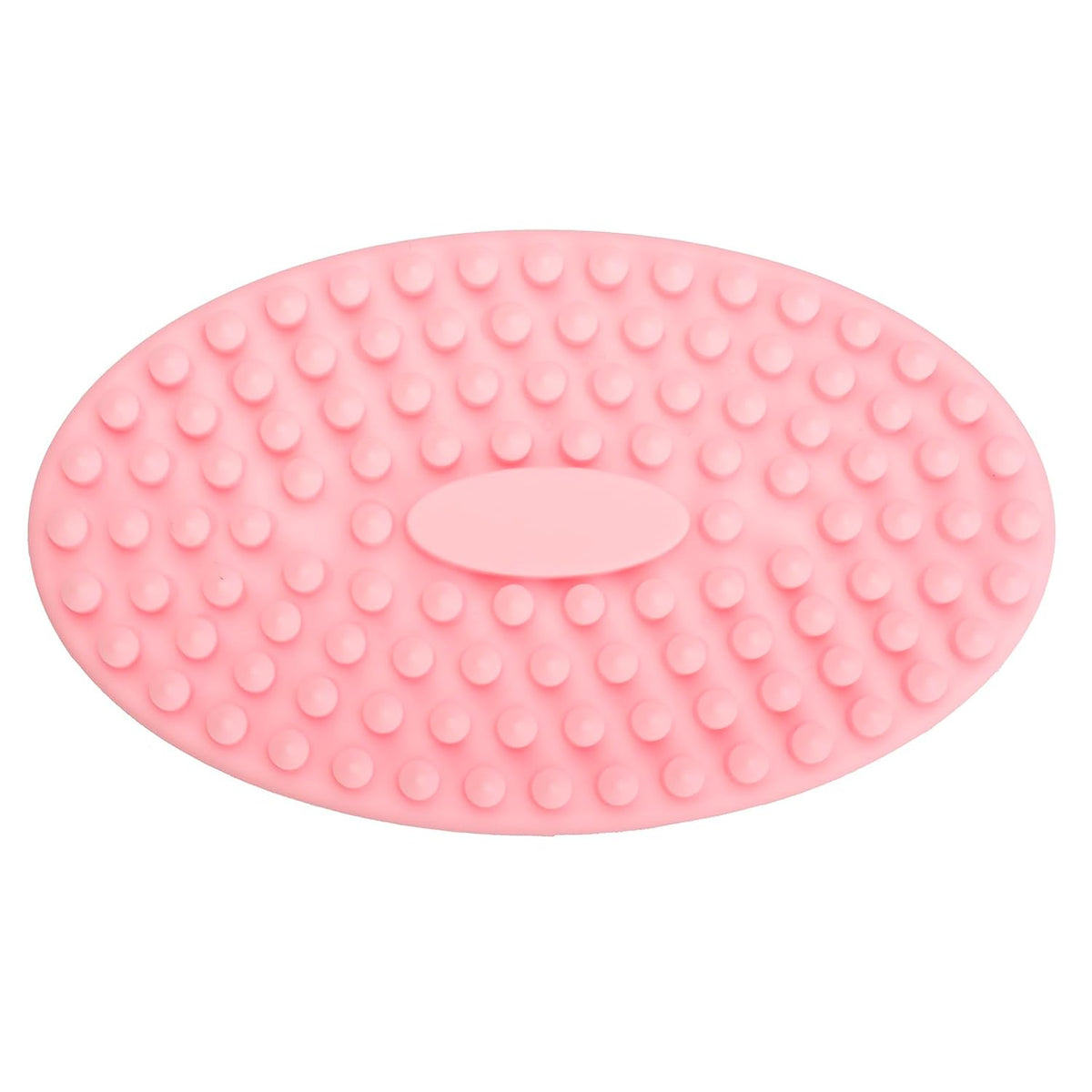 Exfoliating Silicone Body Scrubber Shower Bath Body Brush Easy to Clean, Lathers Well, Eco Friendly (Pink)