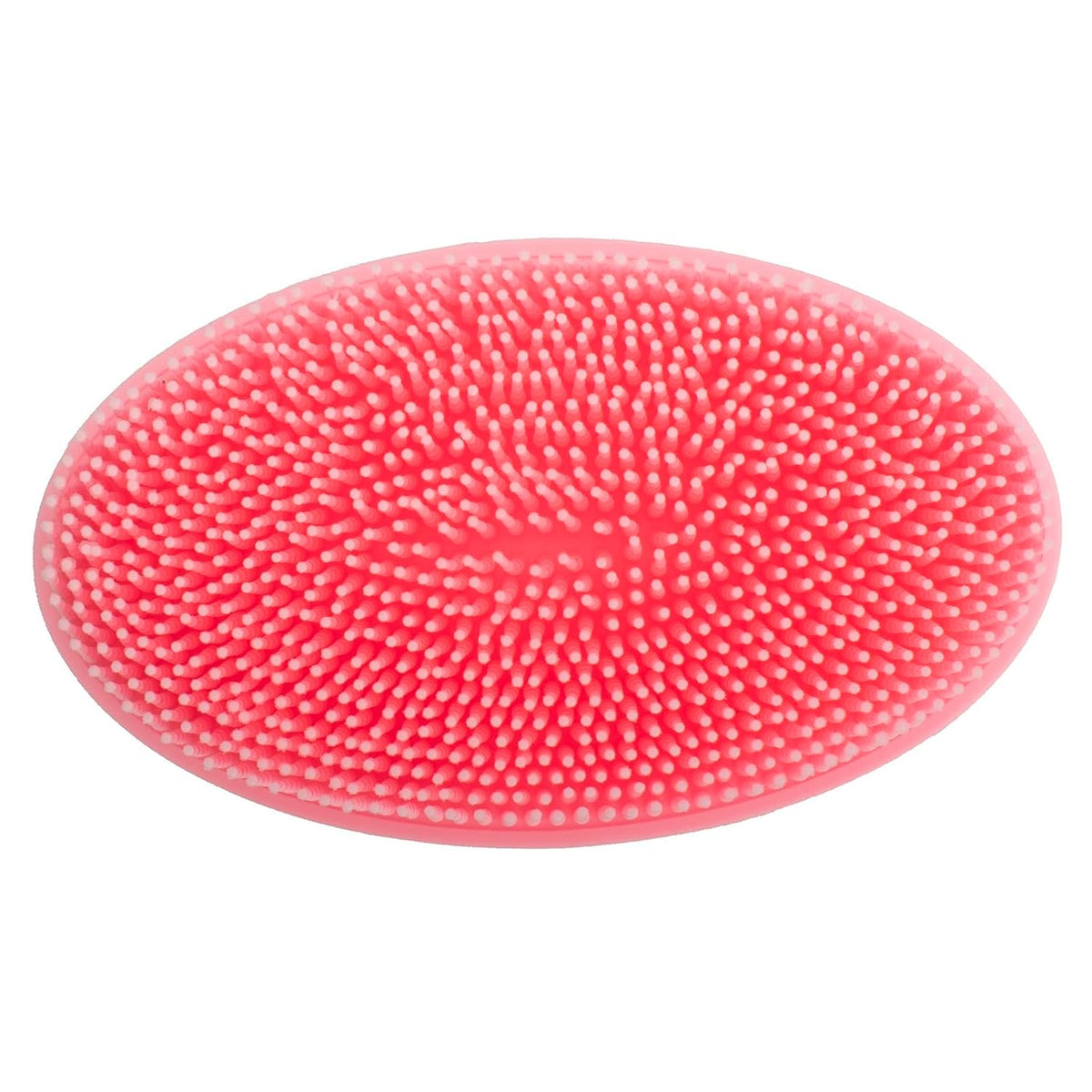 Exfoliating Silicone Body Scrubber Shower Bath Body Brush Easy to Clean, Lathers Well, Eco Friendly (Pink)