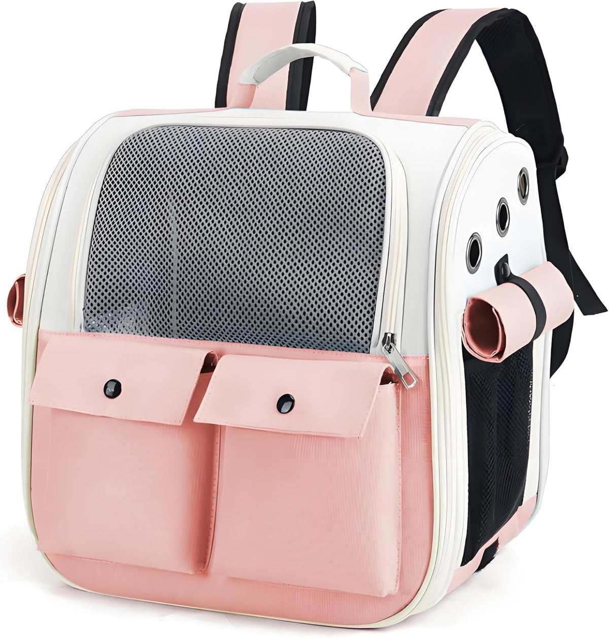 Cat Backpack Carrier for Cats and Small Dogs Small Animal (Pink)