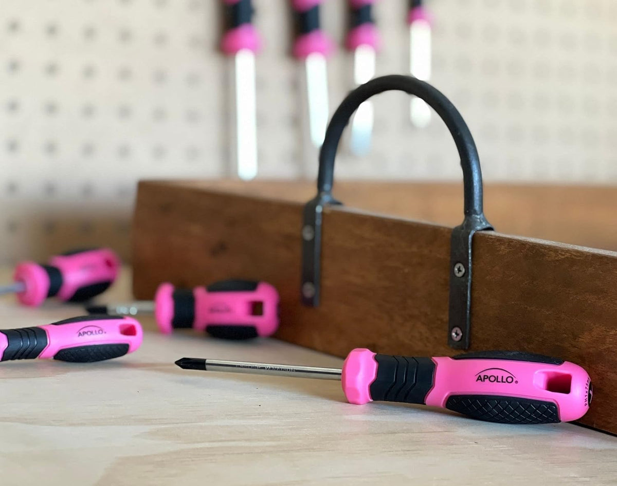 8 Piece Screwdriver Set, Pink DT5018P