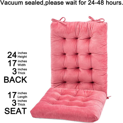 Rocking Chair Cushion, Non Slip Durable Tufted Pads