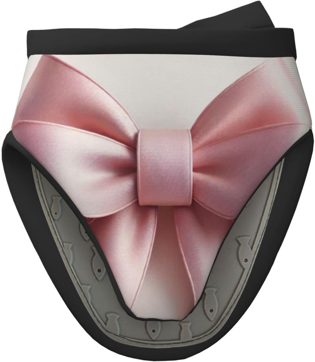 Pink Bow Mini Oven Mitts Non-Slip Silicone Grips Heat Resistant Kitchen Gloves for Cooking & Baking 5.9"x5.9"