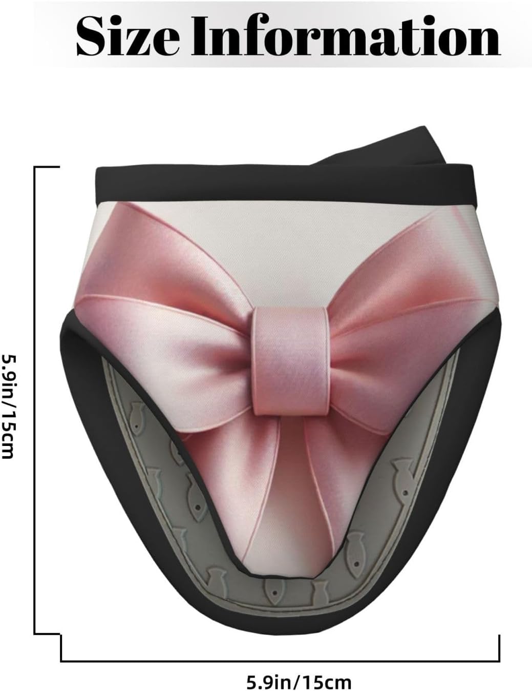Pink Bow Mini Oven Mitts Non-Slip Silicone Grips Heat Resistant Kitchen Gloves for Cooking & Baking 5.9"x5.9"