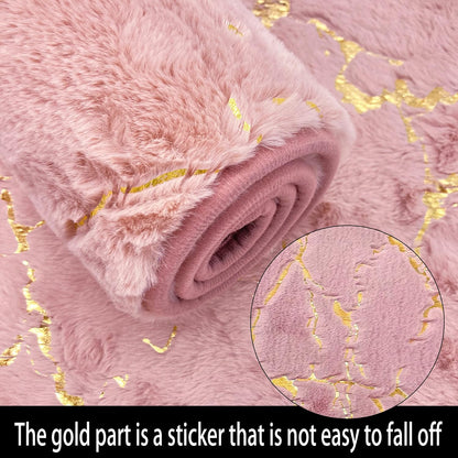 Marble Bathroom Rugs Nonslip Pink Bathroom Mats Ultra Soft Washable Bath Mats for Bathroom Floor Mats Carpet Water Absorbent Shower Rug Decoration for Kitchen Bedroom Living Room