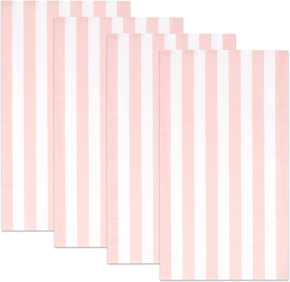 Pink Striped Guest Napkins 100 Pack Paper Dinner Napkins Disposable Hand Towels for Bathroom Party Wedding Bridal Shower Table Decor Supplies