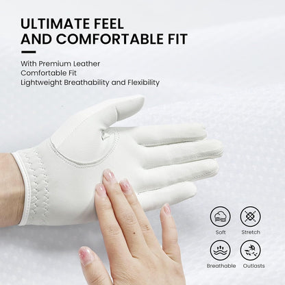 Golf Gloves Women with Ball Marker