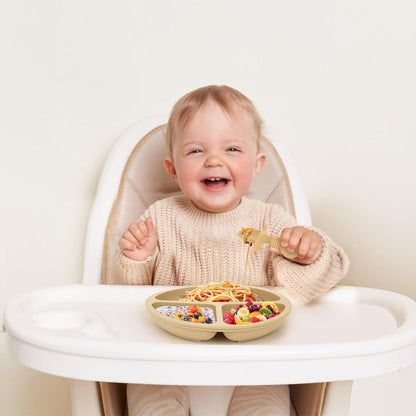 6 Pack Silicone Baby Forks and Spoons Set, BPA Free