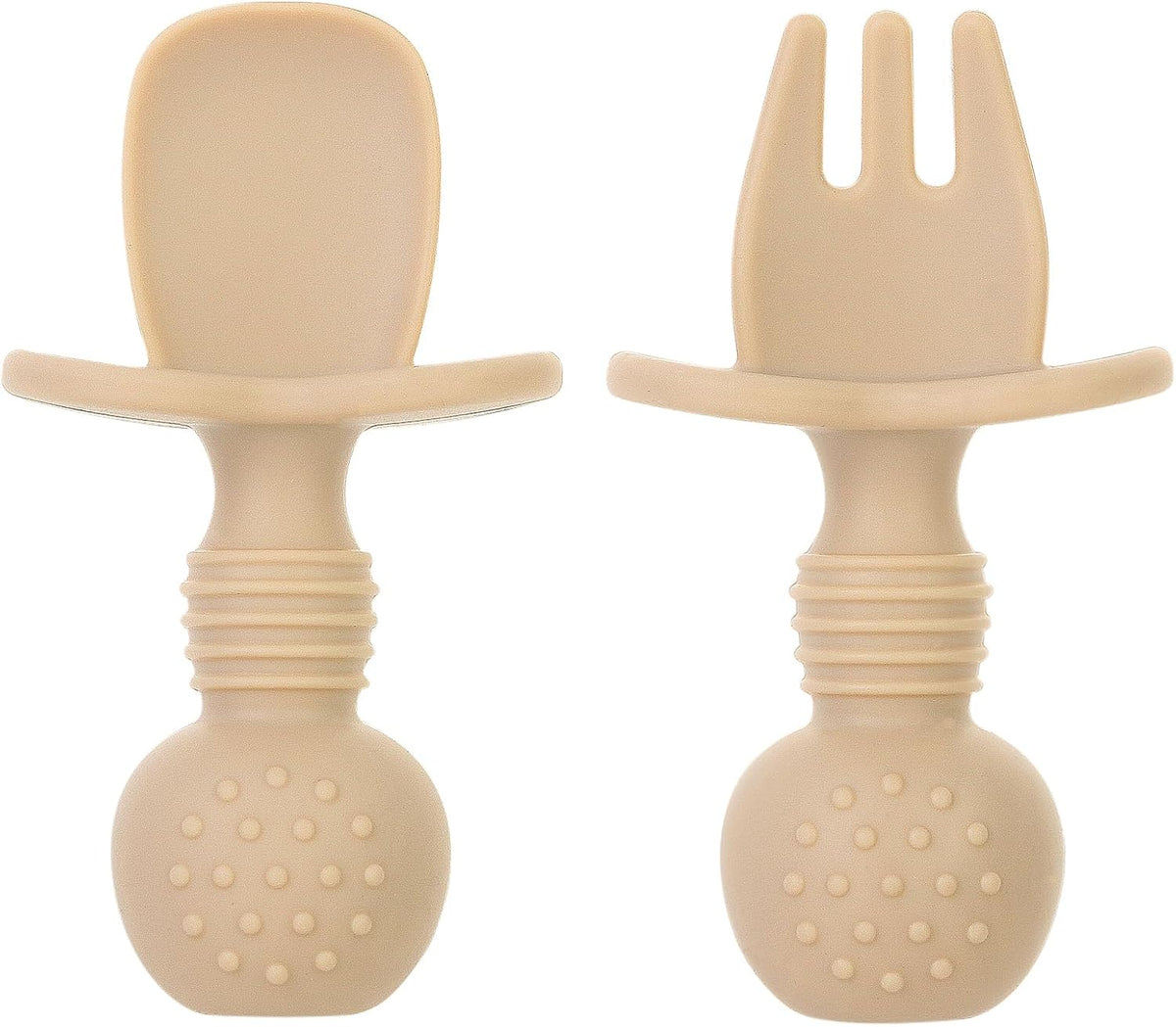 6 Pack Silicone Baby Forks and Spoons Set, BPA Free