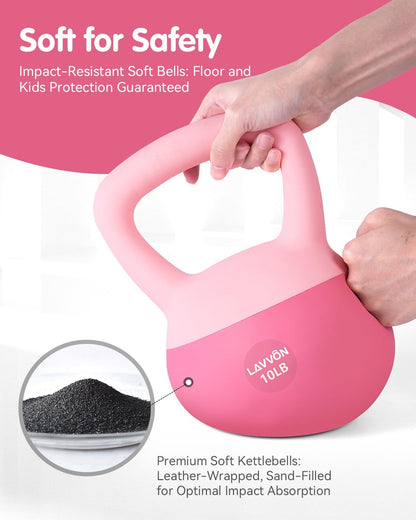 Soft Kettlebell - Cushioned Impact-Resistant Base and Anti-Slip