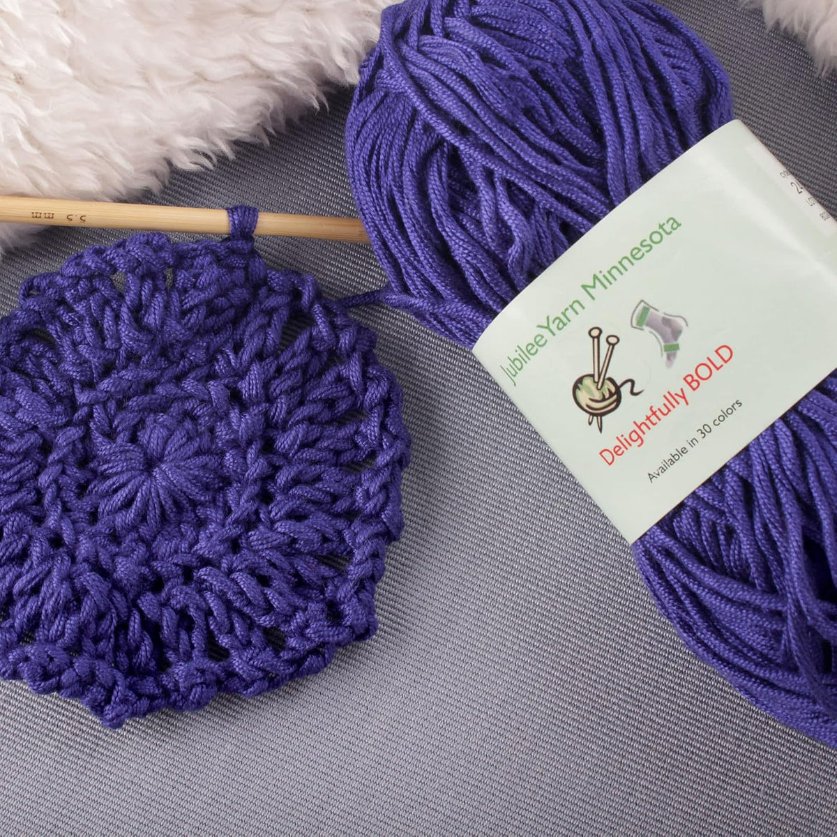 JubileeYarn Delightfully Bold Yarn - Pastel Pink - 4 Skeins
