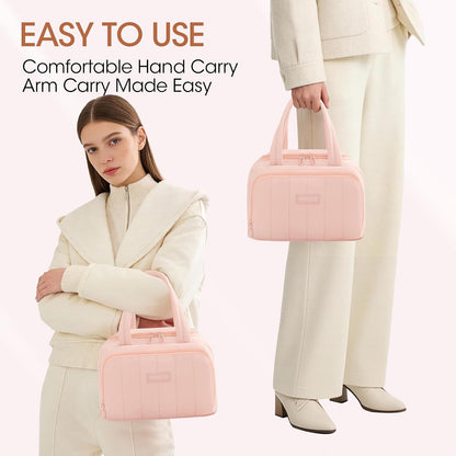 Lunch Box for Women 7L Soft Insulated Lunch Bag Reusable Leakproof Lunch Cooler for Work Meal Picnic Hiking Camping Pink