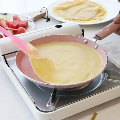 Pink Aluminum Nonstick Frying Pan for Omelette and Pancakes