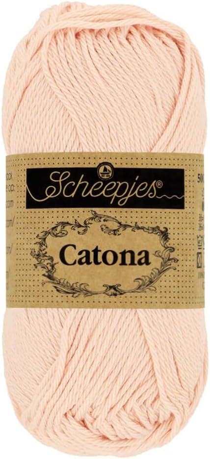 Catona Cotton Yarn 50 g Skein, Shade 263 Petal Peach