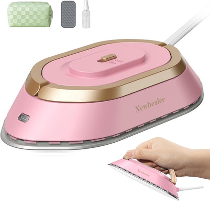 Travel Iron Set, 100-240V Mini Dry Iron for Clothes (No Steam)