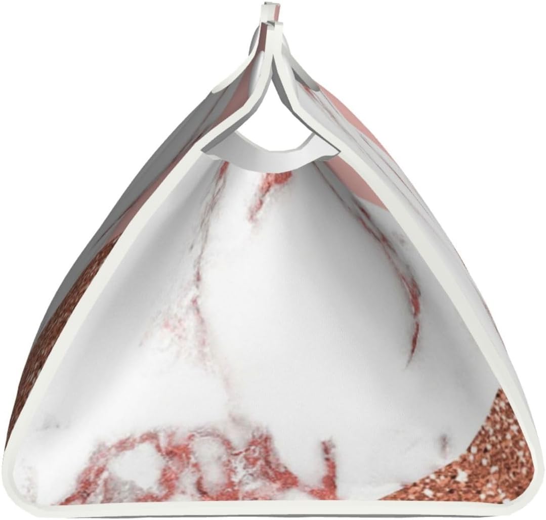 Pink White Marble Glitter Tissue Box Cover Rectangle PU Leather Facial Tissue Case Paper Holder Organizer for Decor Bathroom Vanity Countertop Bedroom Dresser Night Stand Desk Tabletop Car Office