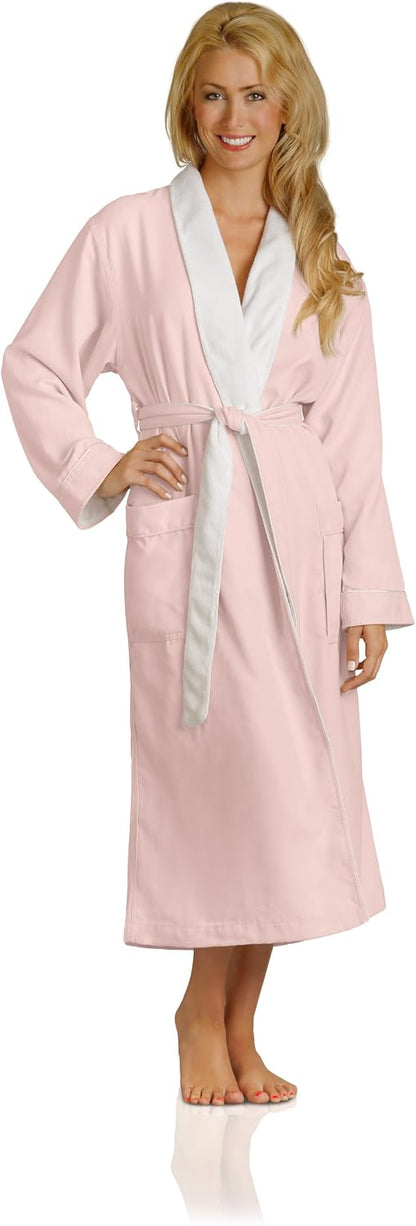 Luxury Spa Robe - Microfiber with Cotton Terry Lining
