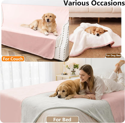 Waterproof Blanket - Reversible Dog Throw as Furniture Protector