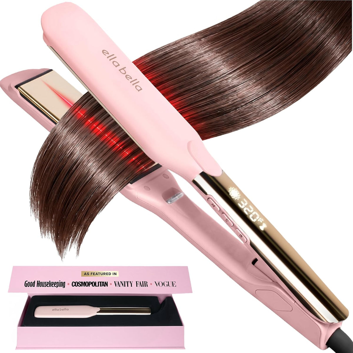 ® Titanium Flat Iron Hair Straightener Large with Infrared