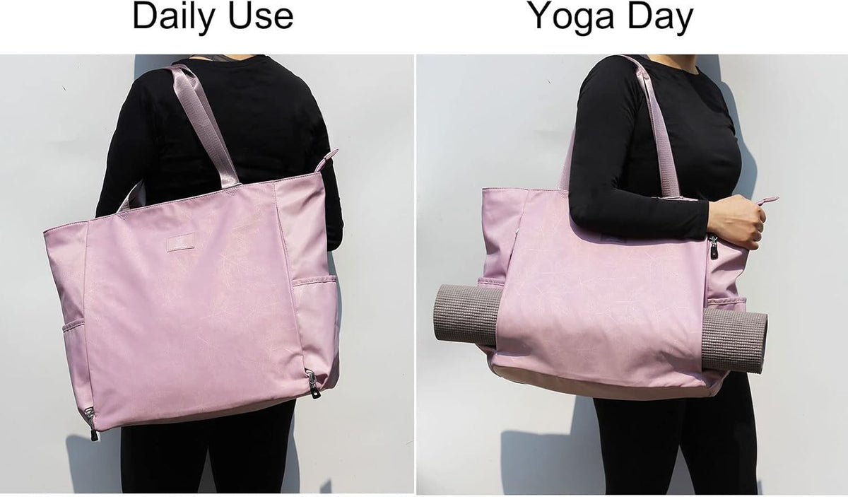 Yoga Mat Bag Yoga Tote Carrier Shoulder Bag Carryall Tote for Office,Yoga,Pilates,Travel,Beach and Gym