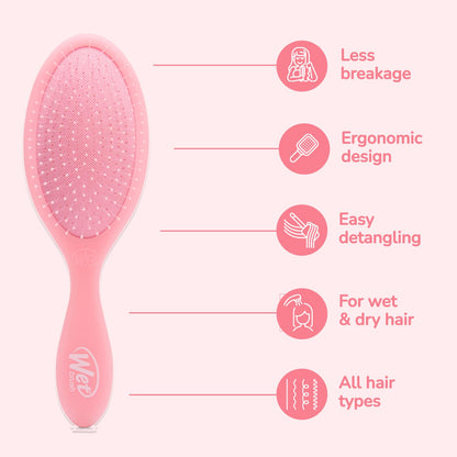 Original Detangler, Pink Drink (Summer Quencher), Ultra-Soft IntelliFlex Bristles Glide Through Tangles, Detangling Hair Brush (Wet & Dry), Women & Men, Limited Edition