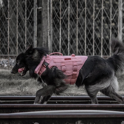 Large Tactical Dog Harness No Pull Handle S Pink
