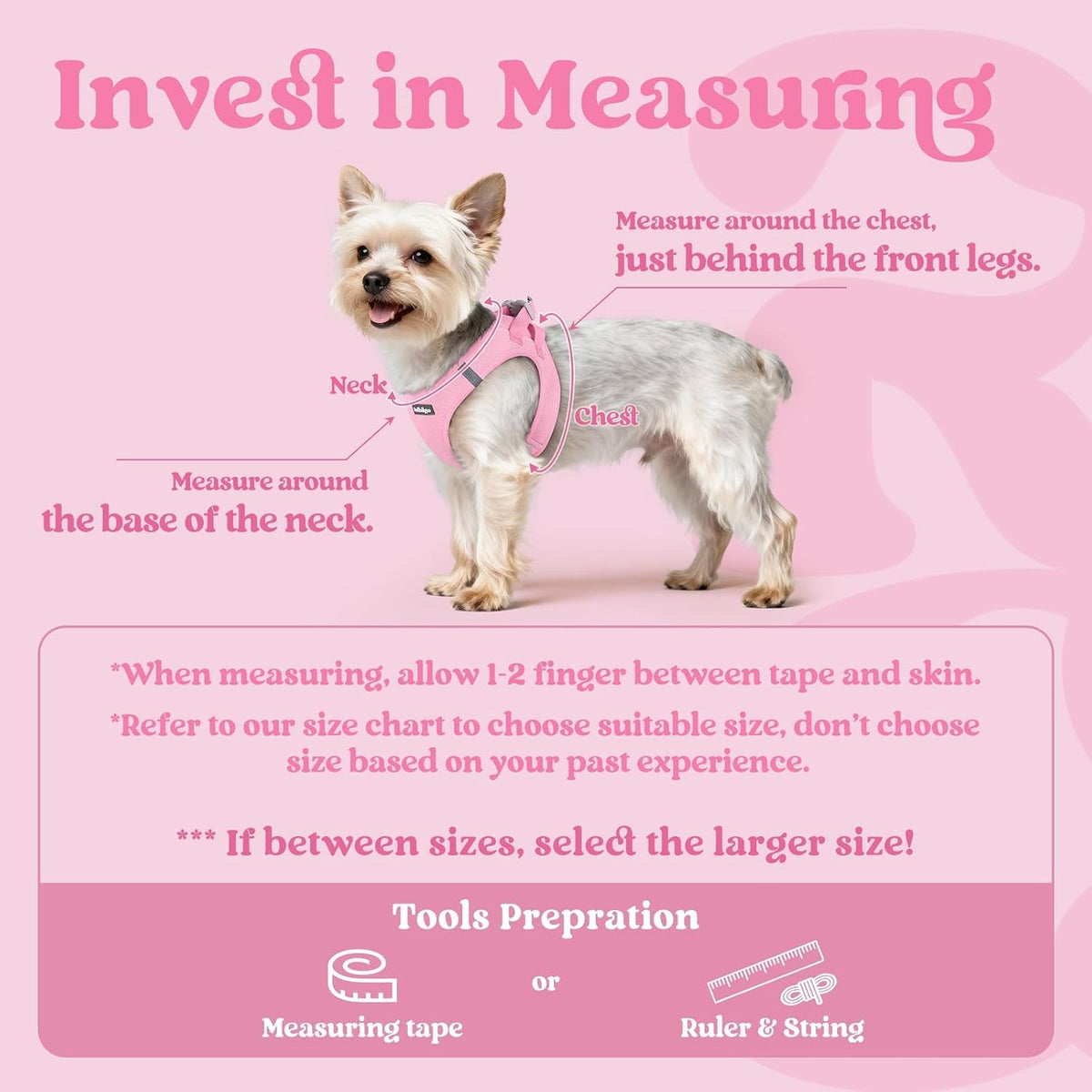 Step-in Small Dog Harness, Puppy Vest for Small Sized Pet
