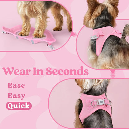 Step-in Small Dog Harness, Puppy Vest for Small Sized Pet