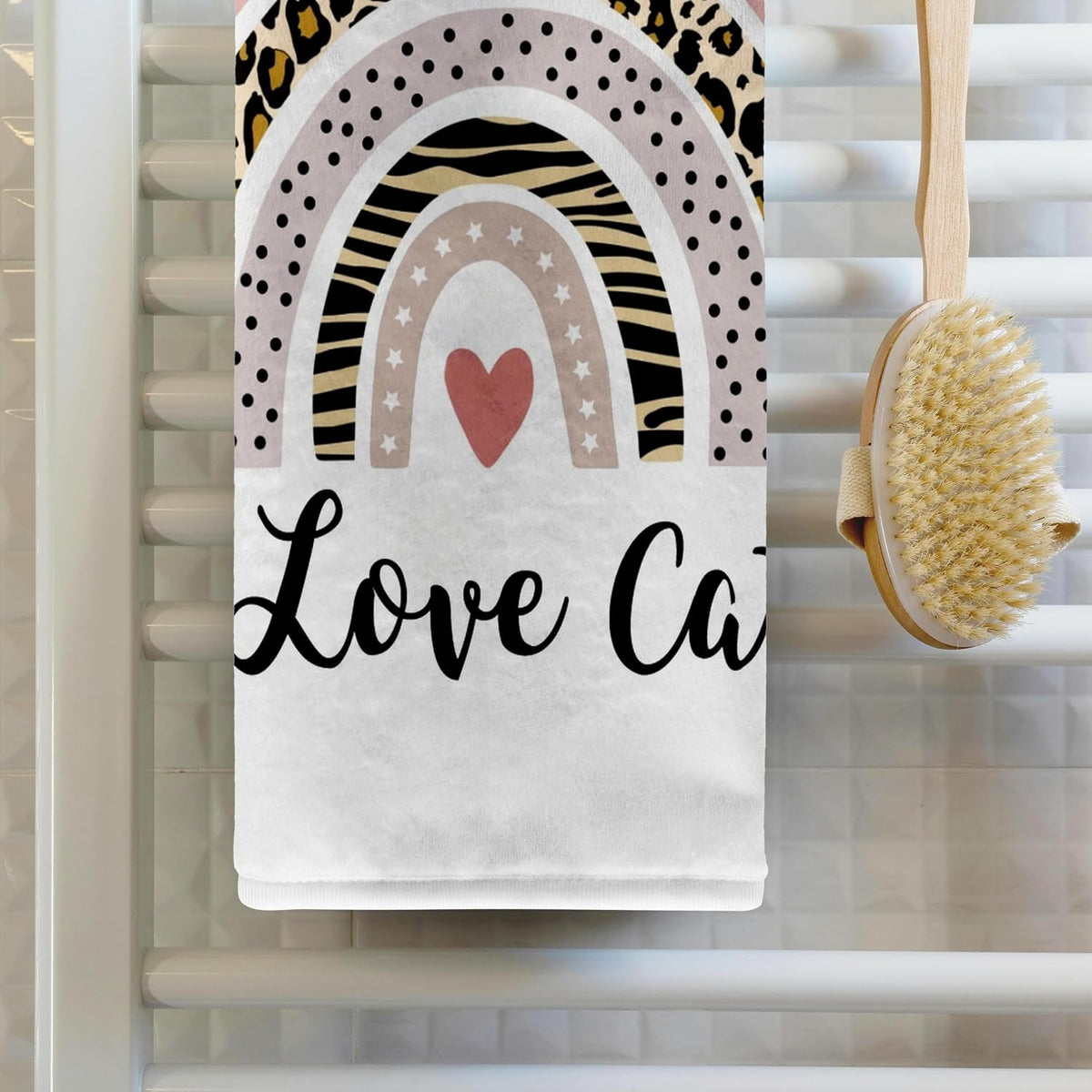 I Love Cats - Cat Lover Cute Leopard 22x30 Bath Hand Pool Towel