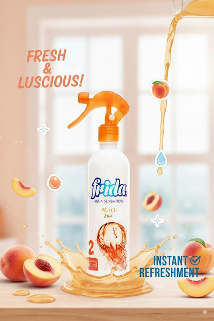 Air Freshener Spray – Peach Scent, Long-Lasting Room & Fabric Freshener, 16.2 oz Bottle – Odor Eliminator for Home, Office, and Car