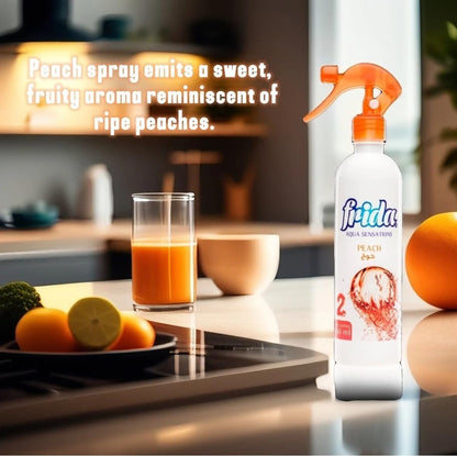Air Freshener Spray – Peach Scent, Long-Lasting Room & Fabric Freshener, 16.2 oz Bottle – Odor Eliminator for Home, Office, and Car