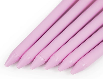 12 Pcs Gel Ink Pens Black Ink 0.5 mm Fine Point Smooth Writing Cute Pens for Office School (Light Pink)
