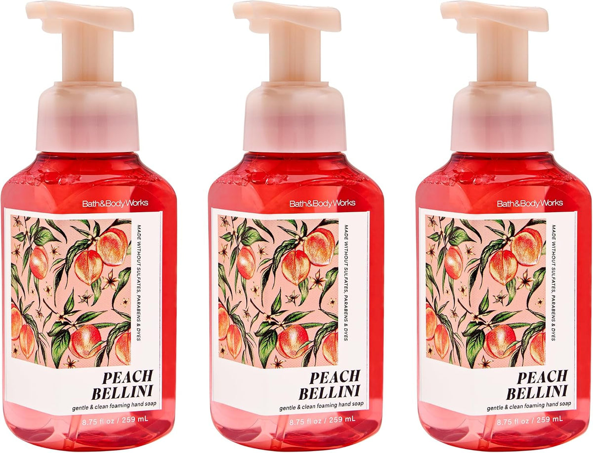 Foaming Hand Soap, Peach Bellini, 3 Pack