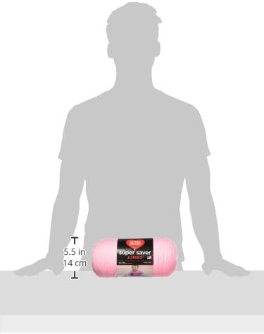 Coats Yarn E302B.0373 Super Saver Jumbo Yarn, Petal Pink