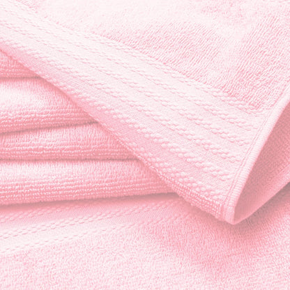 Premium Cotton 4 Pack Bath Towel Set - 100% Pure Cotton - 4 Bath Towels 27x54 - Ideal for Everyday use - Ultra Soft & Highly Absorbent - Pink
