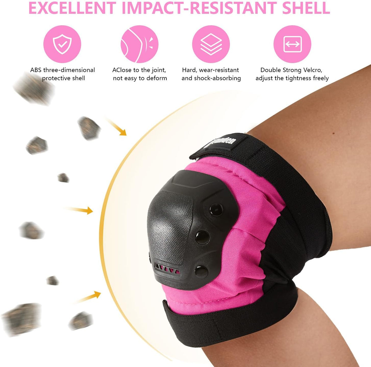 Skate Protective Gear Adult Knee Pads and Elbow Pads Set Wrist Guard