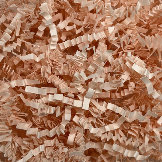 2LB Peach Crinkle Cut Paper Shred Filler, Paper Shreds for Basket Fillers, Birthday, Gift Wrapping, Anniversary, Wedding, Mother's Day, Graduation Women Girl Craft Gift Decor Party Filler